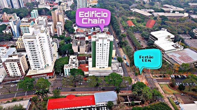 Apartamento para alugar em Maringá, Zona 07, com 1 quarto, com 31 m², Universitário Chain